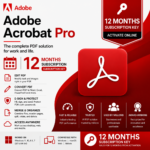 Adobe Acrobat Pro - 12 Months Subscription Key