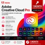 Adobe Creative Cloud Pro - 1 Month Subscription Key